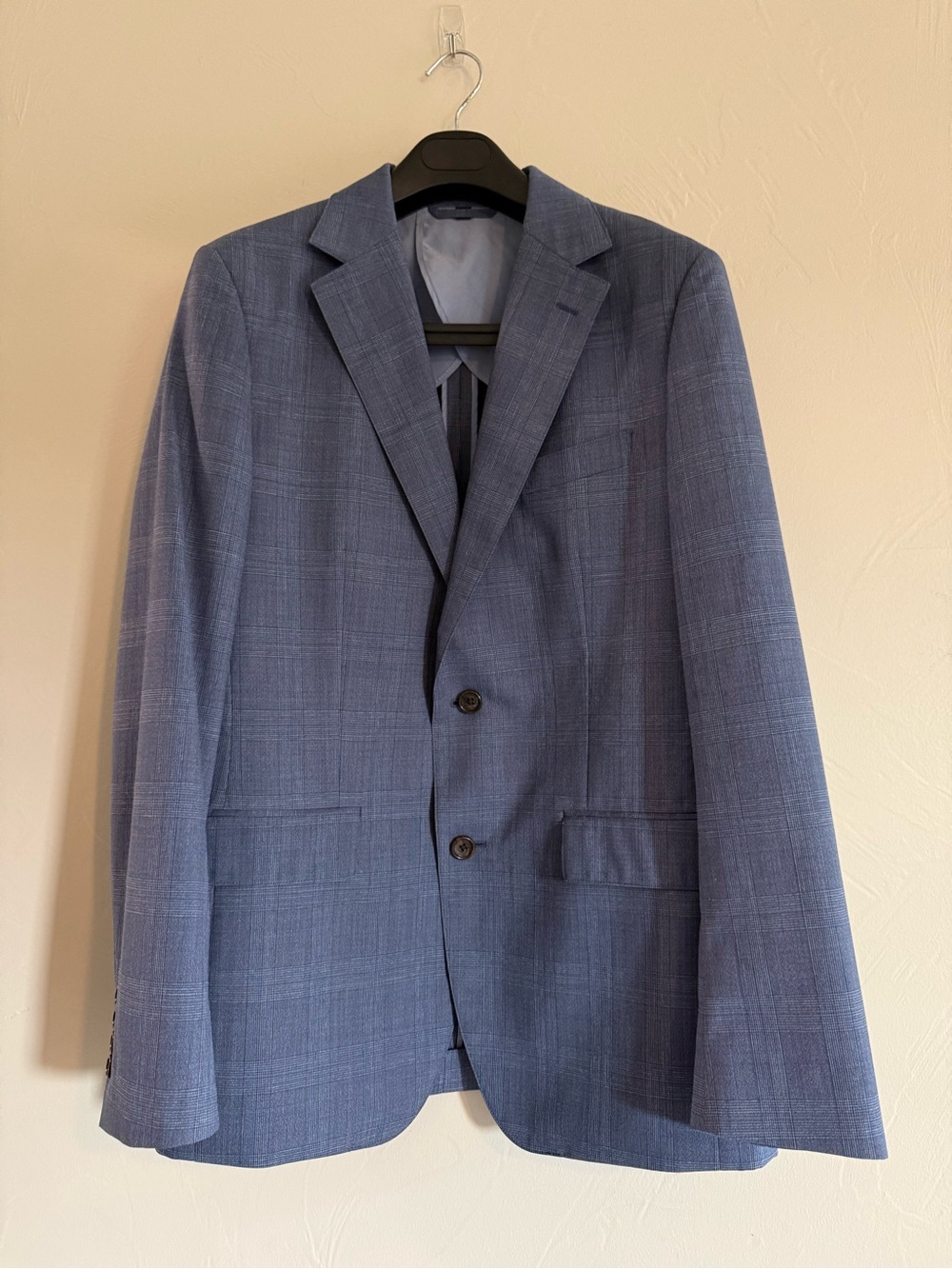 Bonobos Standard Fit Guabello Super 130s Blue Plaid Wool Suit